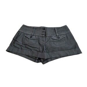 Charlotte Russe Shorts Jrs Size 9. Dark Gray 3 Button Zipper Closure.